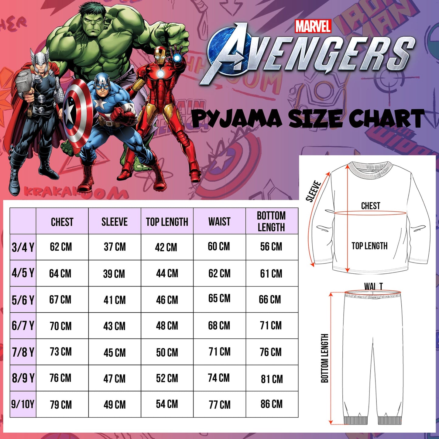 Avengers Pyjama