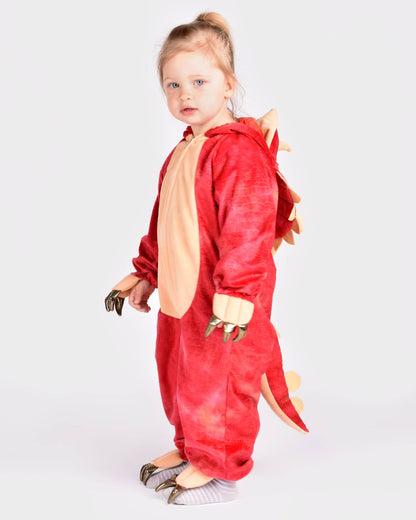 Dinosaurier Triceratops Kostüm für Kinder 4-6 Jahre (110-116 cm)