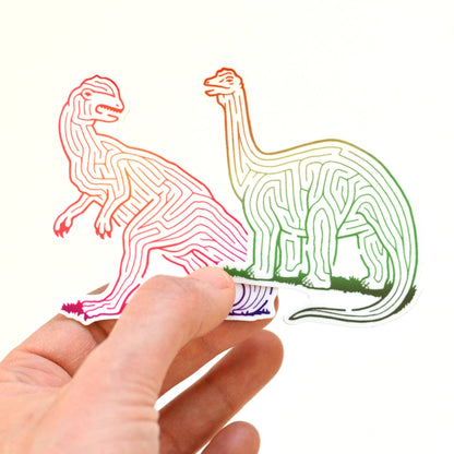 Sticker Dinosaurier-Labyrinth