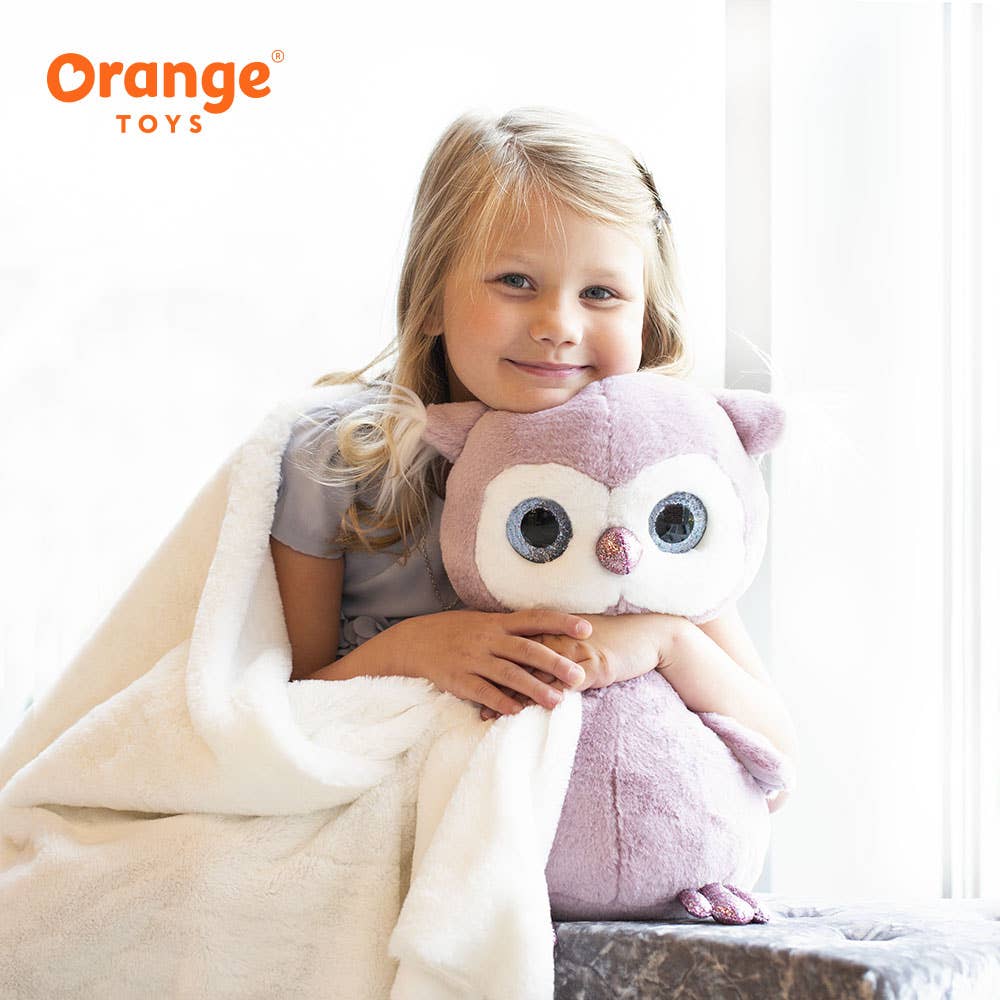 Fluffy, die kleine lila Eule – Plüschtier – 22 cm – ab 0 Jahren