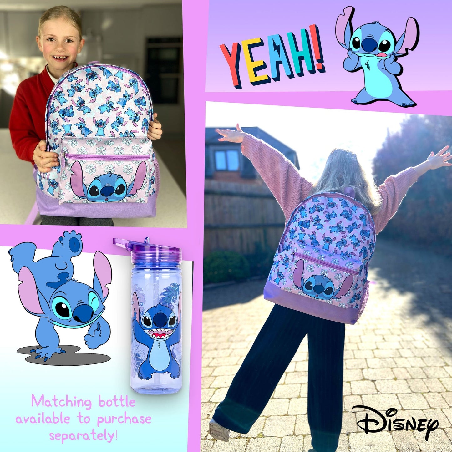 Fille Sac à dos scolaire – Disney Stitch