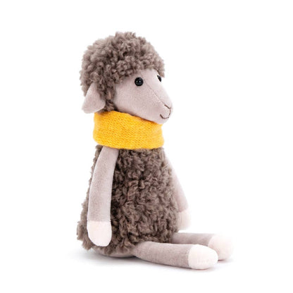 Bibi la brebis avec un bonnet jaune de 16 cm