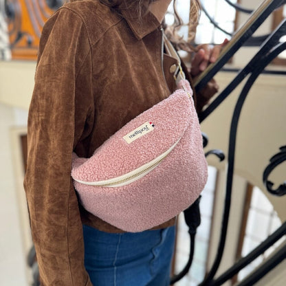 Banane à langer moumoute rose - Pink