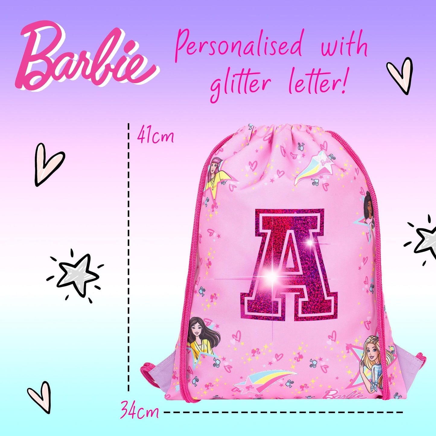 Official Barbie Sac à cordon | enfant PE Sac