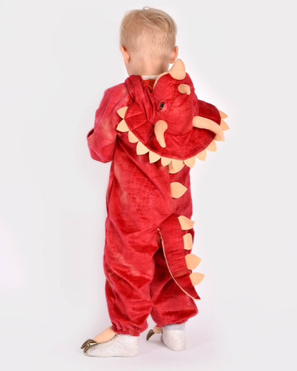 Dinosaurier Triceratops Kostüm für Kinder 4-6 Jahre (110-116 cm)