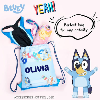 Sac à cordon – Bluey ( bleu )