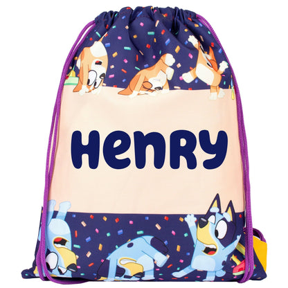Official Bluey Sac à cordon | enfant PE Sac