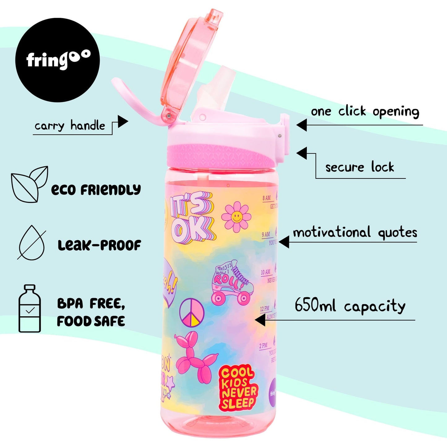 Straw Bottle – Tie Dye