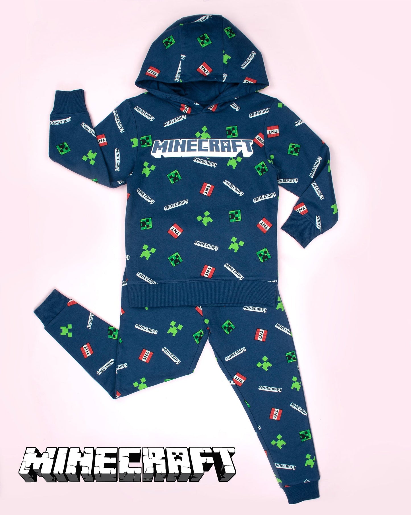 Minecraft Joggers – Navy Pattern