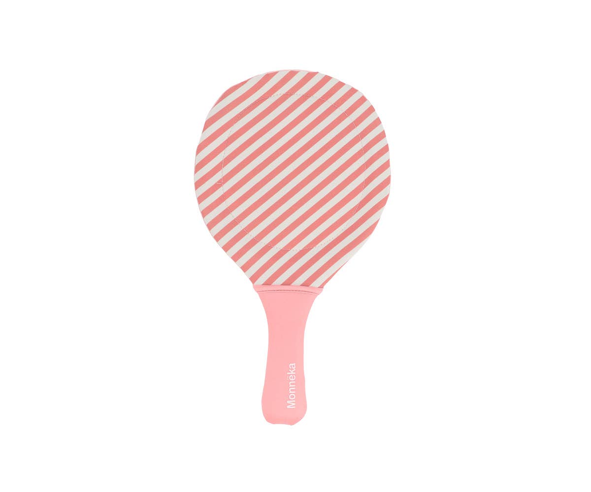 Neopren-Strandschläger Stripes Bloom & Blush mit Ball