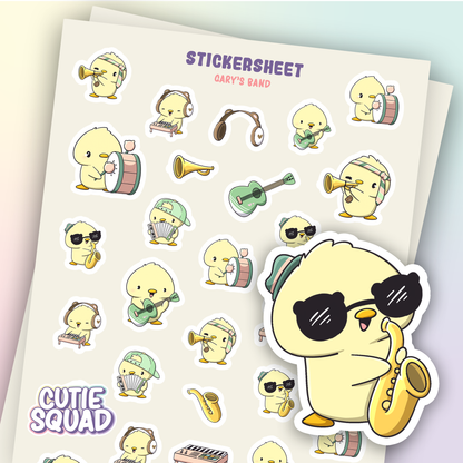 Garys Stickerbögen