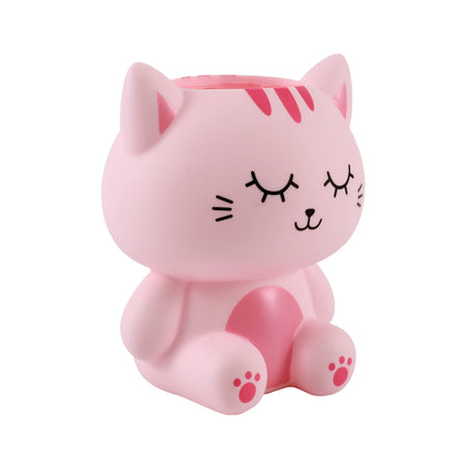 Porte-Stylo 3D Chat Rose