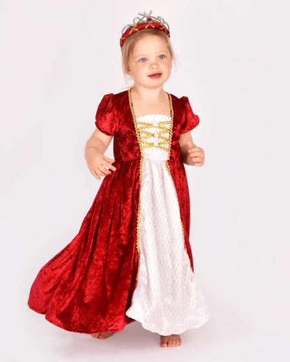 Red Velvet Princess Dress Den Goda Fen 2-4 years (98-104 cm)