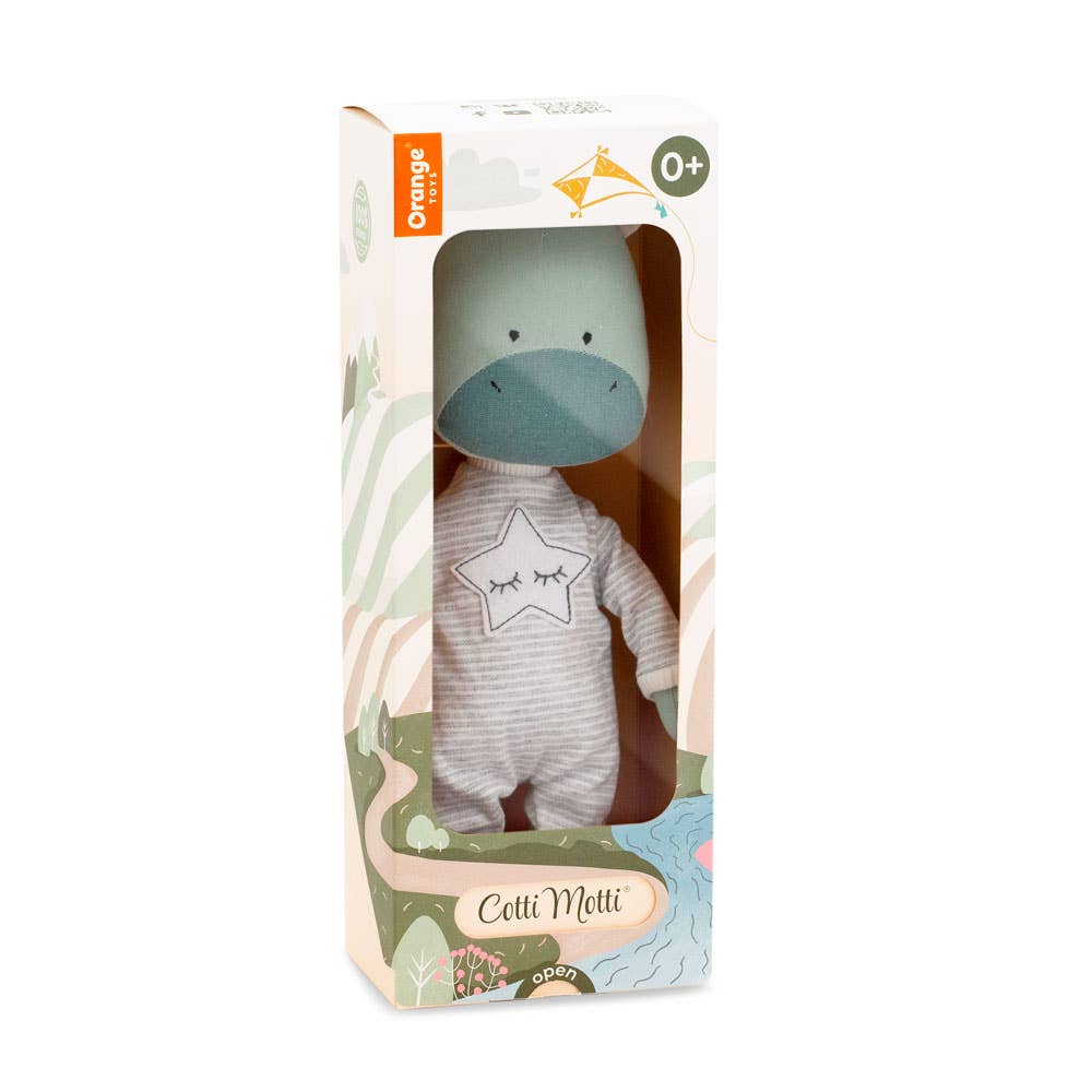 Plüschtier aus Baumwolle, Cotti Motti, Andy der Drache – 29 cm – ab 0 Jahren