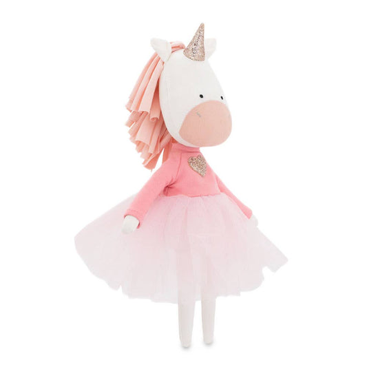 Cotti Motti Plüschtier aus Baumwolle, Einhorn Daphne – 29 cm – ab 0 Monaten