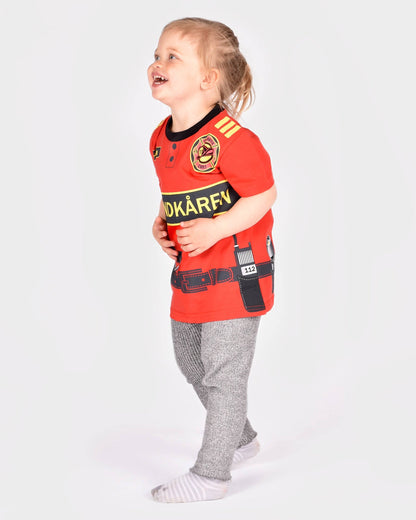 Organic cotton Fire-Fighter T-shirt 98-104 cm