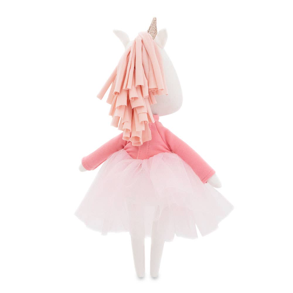 Cotti Motti Plüschtier aus Baumwolle, Einhorn Daphne – 29 cm – ab 0 Monaten