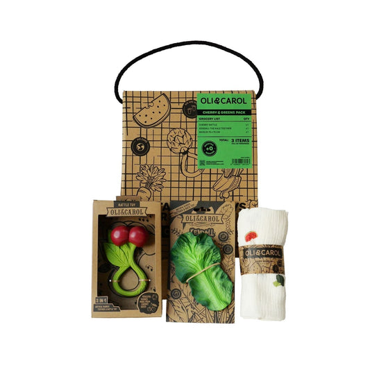 Cherry & Greens – Coffret cadeau bébé 3 mois+