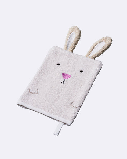 Gant de toilette biologique - Lapin