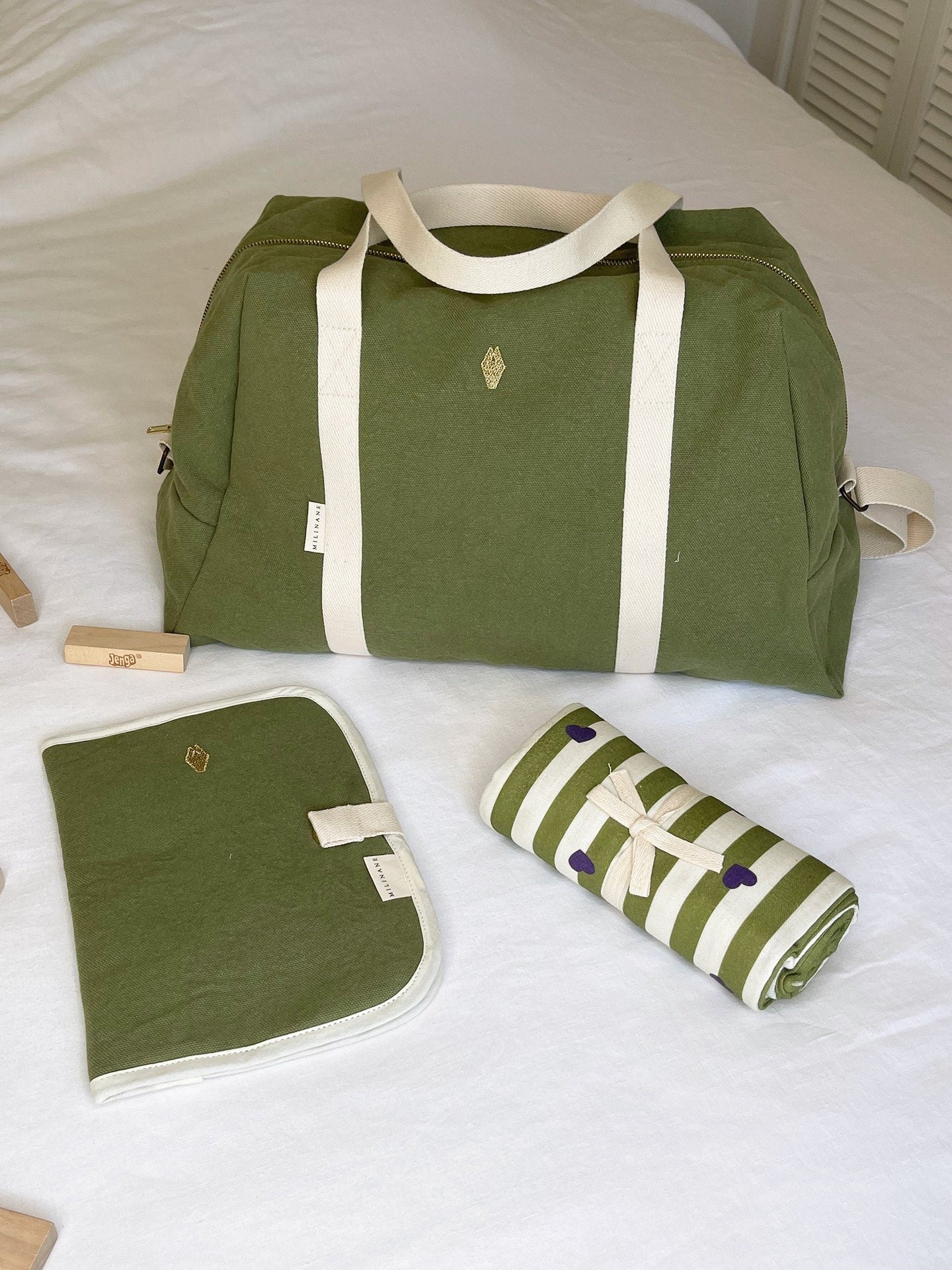 Geschenkset Mutterschaft Olive et Stripe & Love