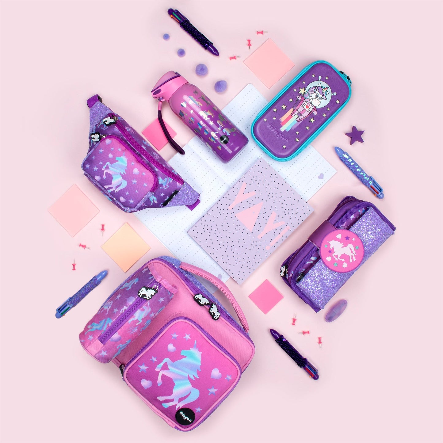 Square Sac repas – licorne Ombre