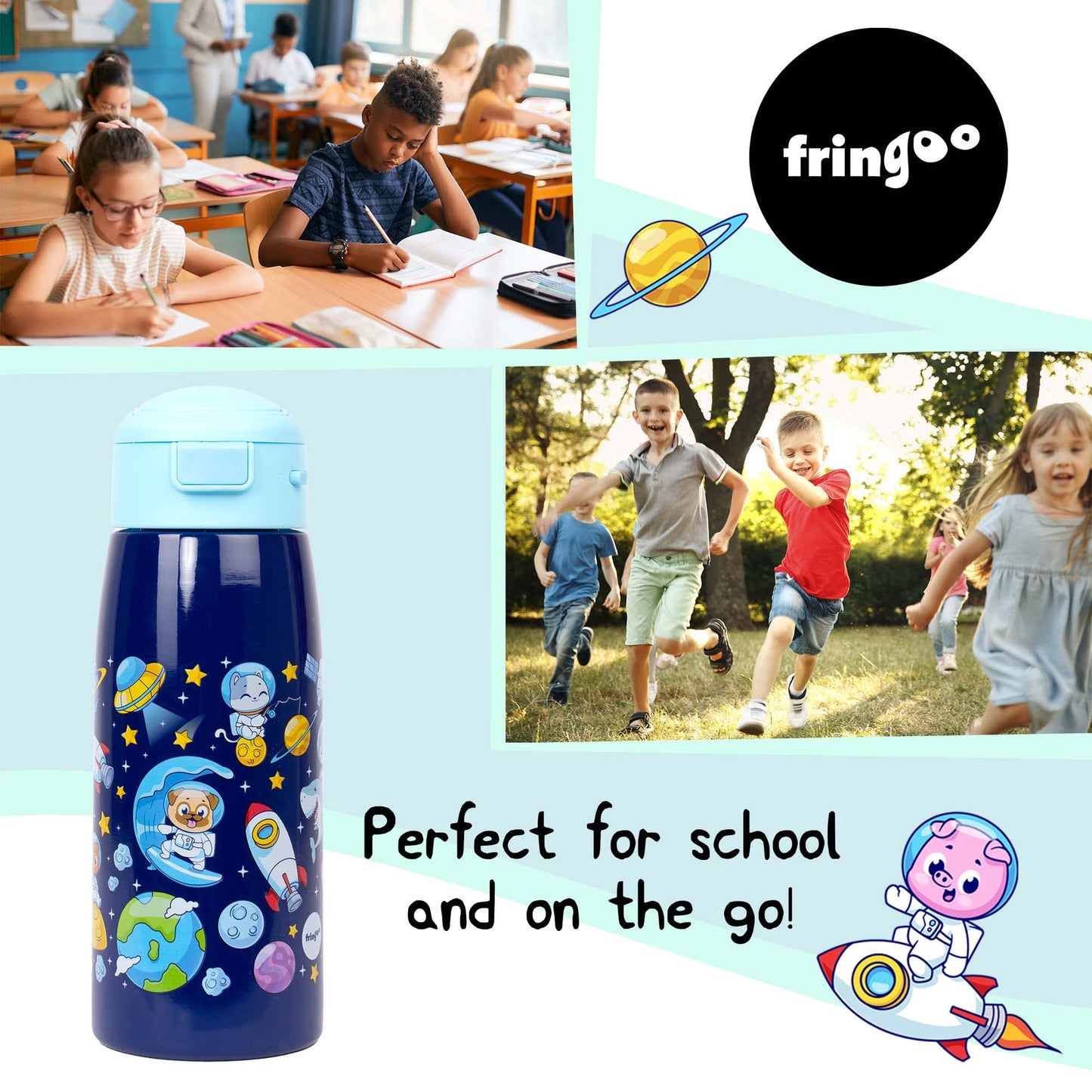Gourde en acier inoxydable 350ml – Cool Space