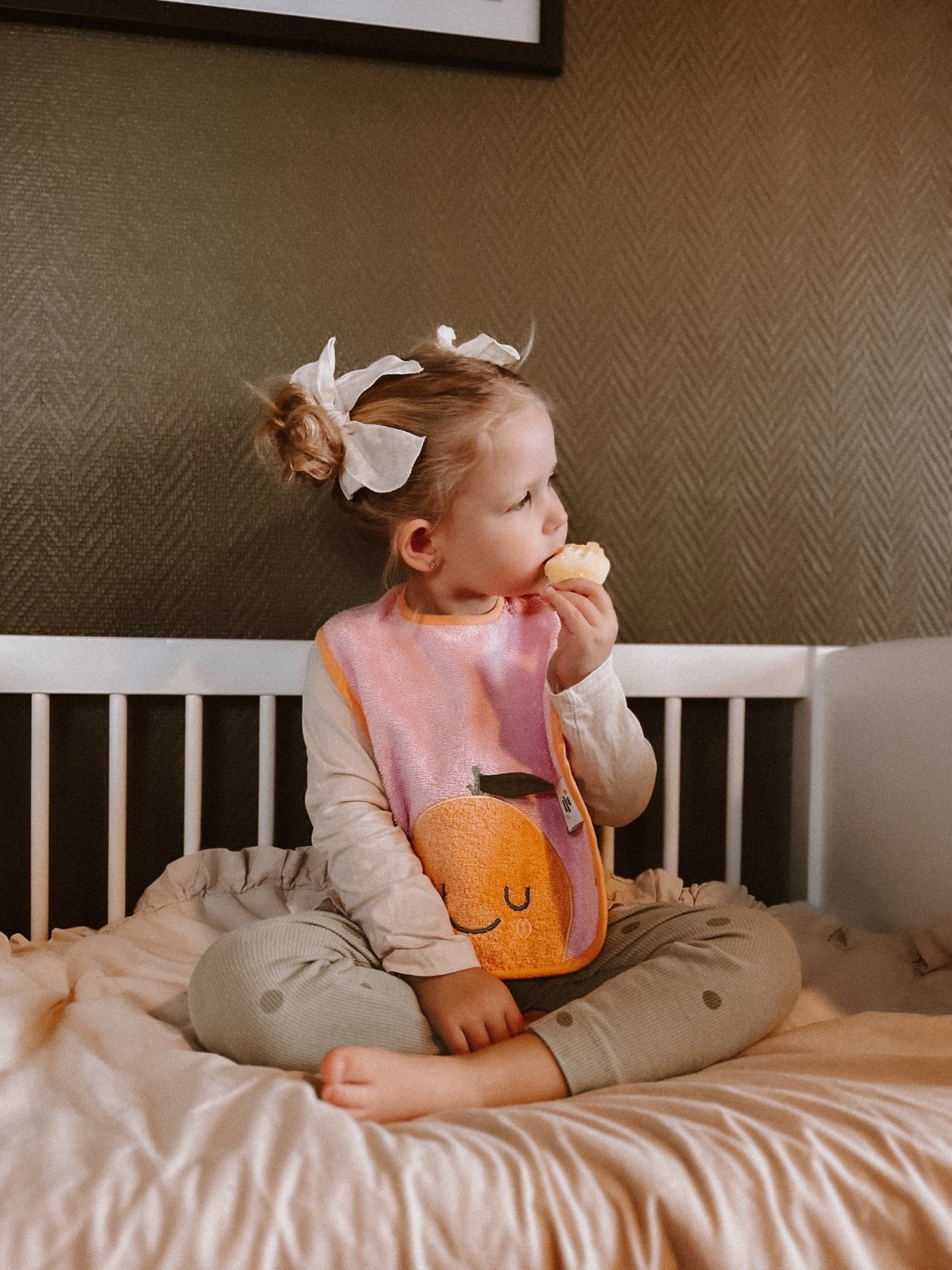 Frottee-Bib Mandy Mandarin