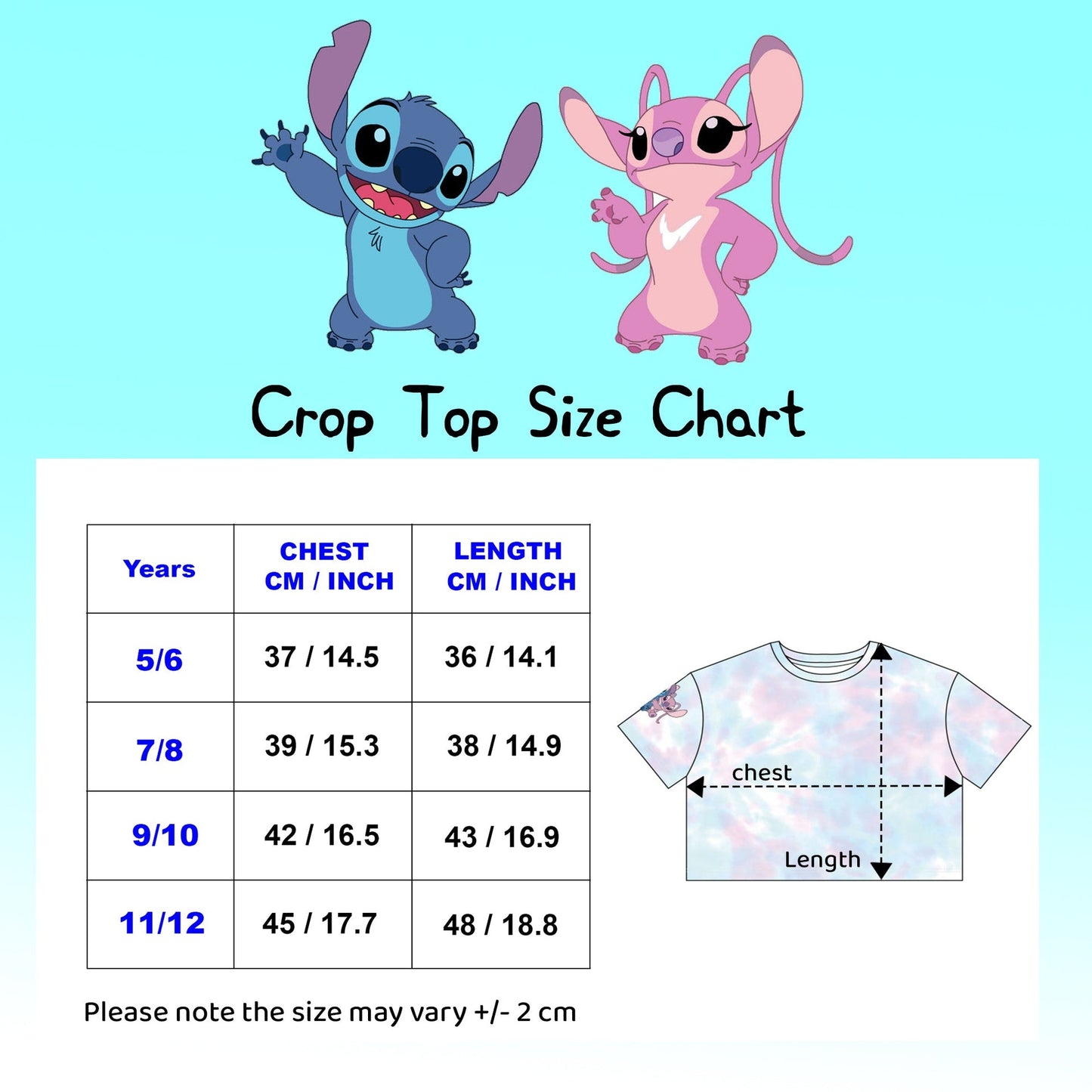 Crop top – Stitch Tie Dye