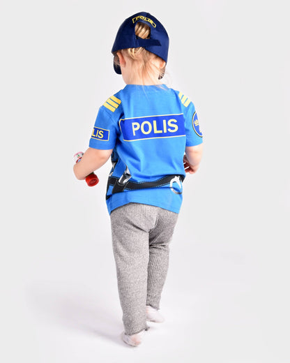 T-Shirt Polizei aus Bio-Baumwolle 98-104 cm 2-4 Jahre