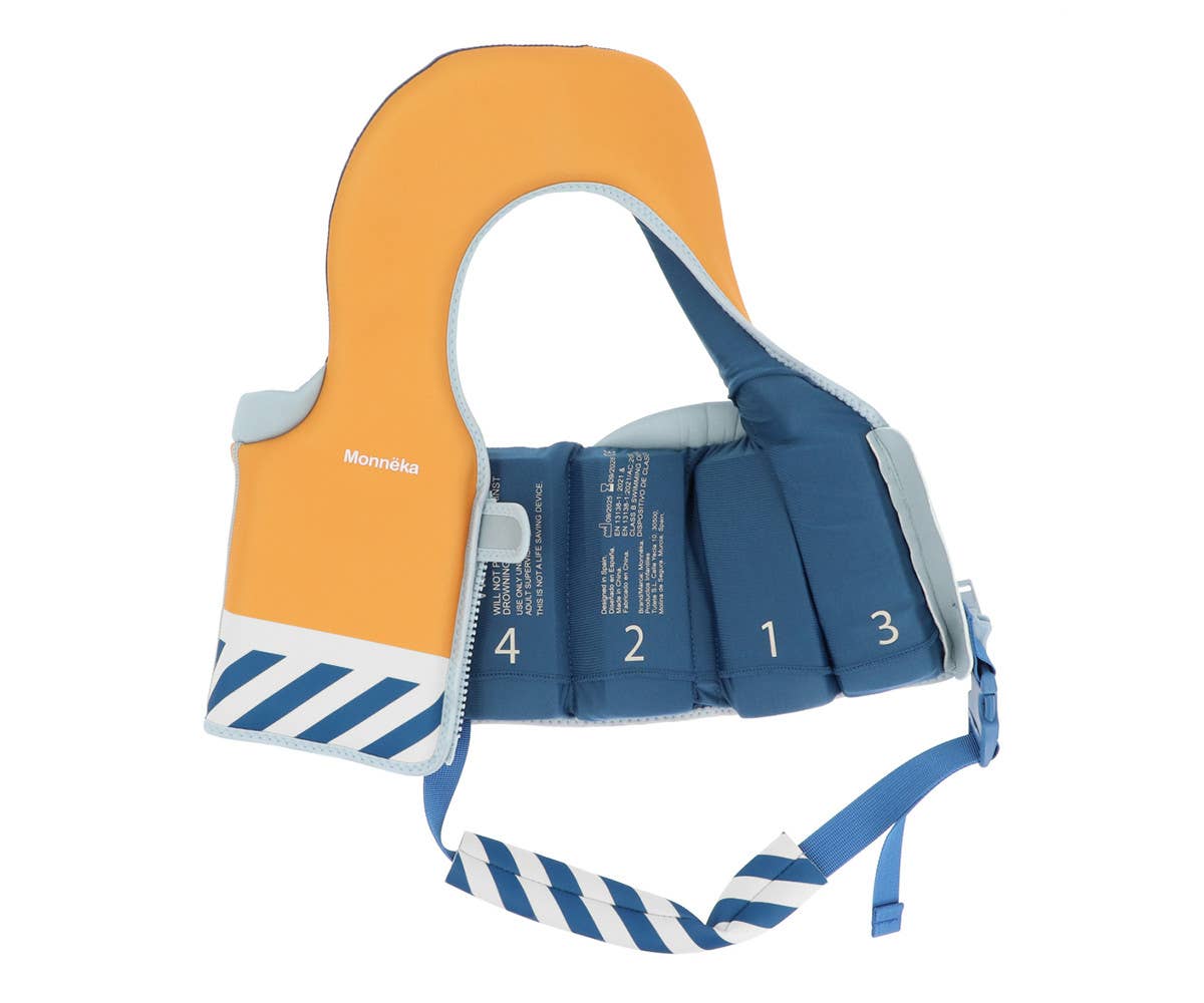 Schwimmlernweste blaue Streifen 1-2 Jahre