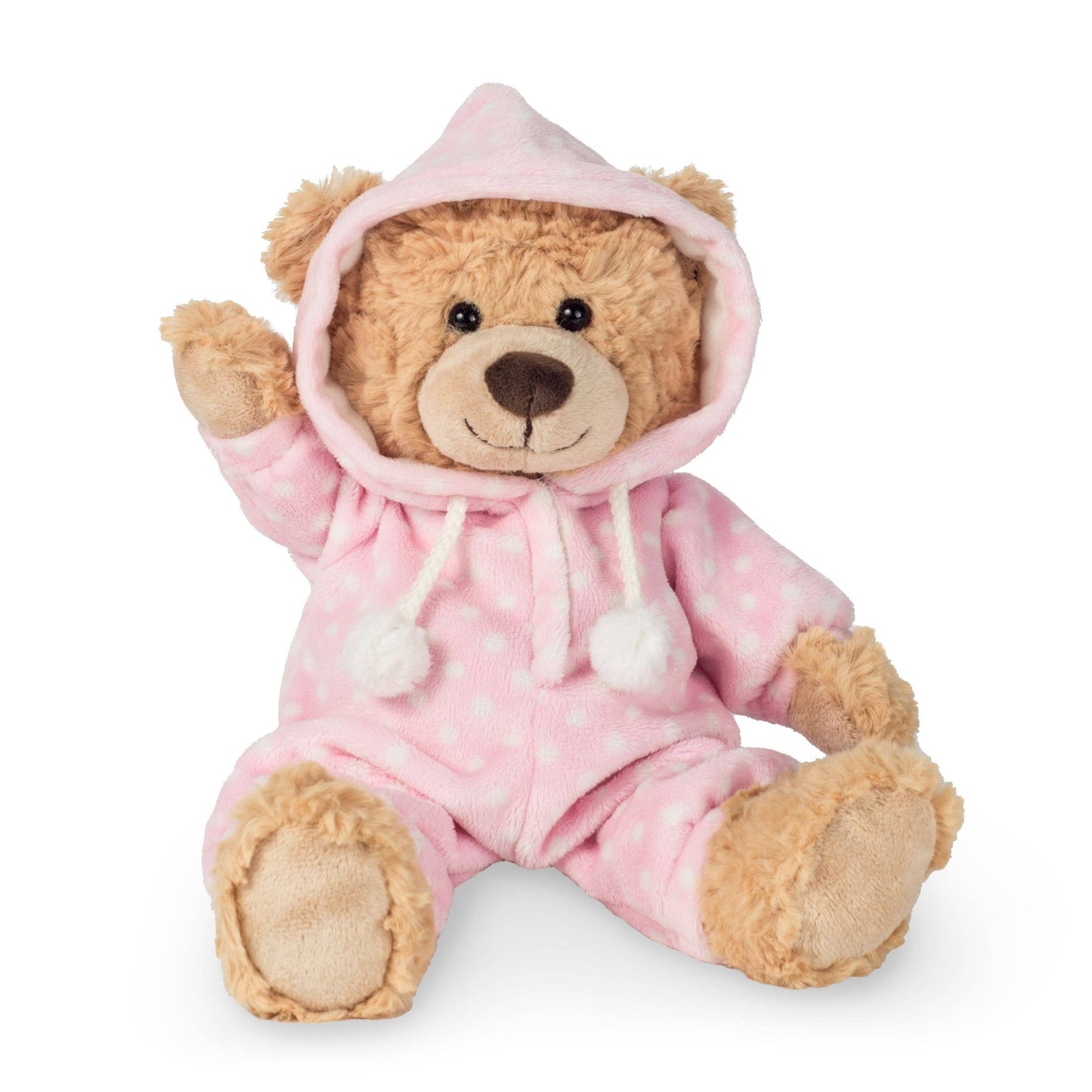 Plüschteddybär im rosa Pyjama