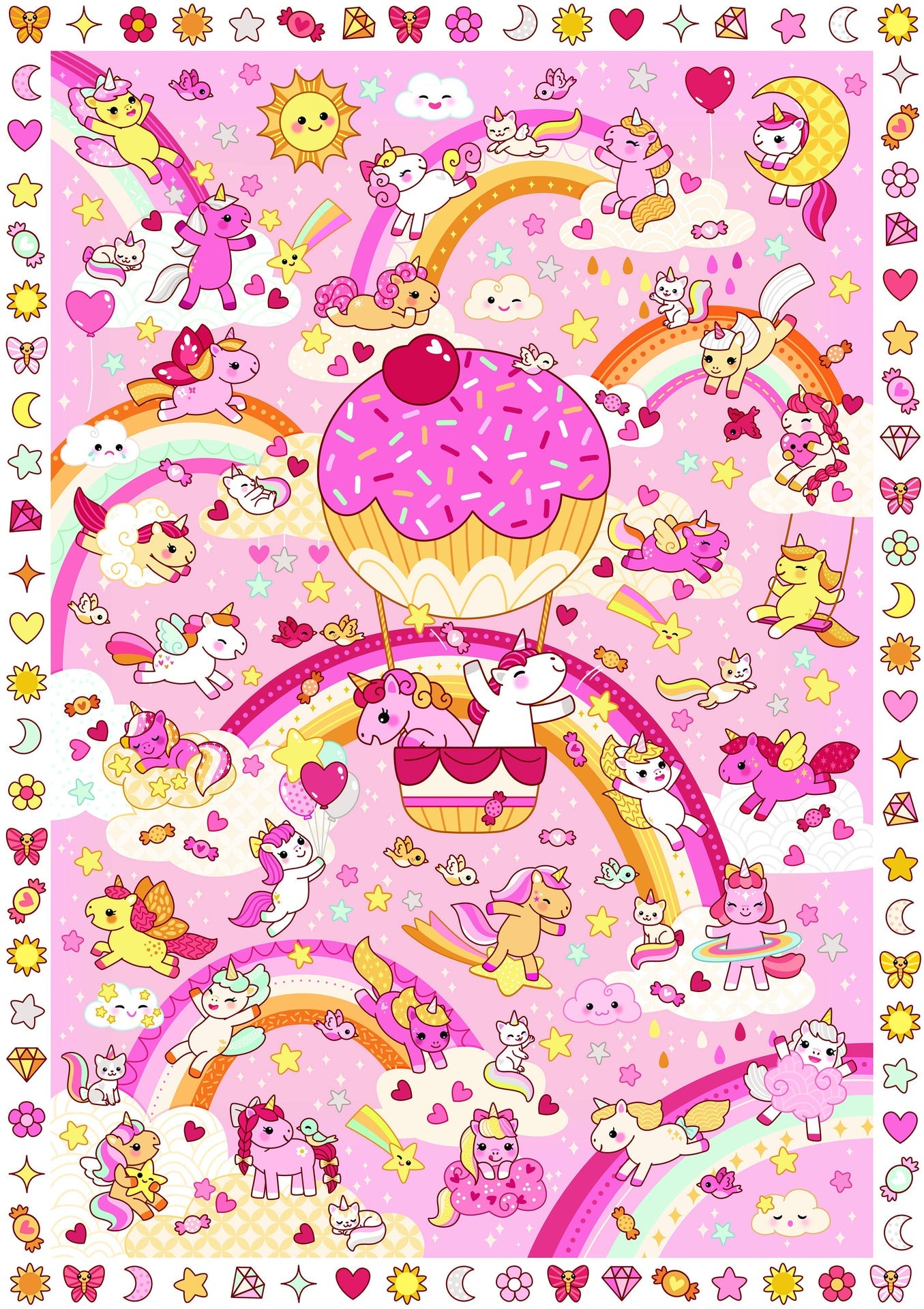 Kreative Poster als Aufkleber – Einhörner