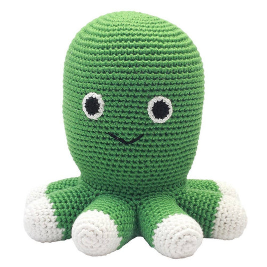 Gehäkeltes Plüschtier – Grüner Oktopus