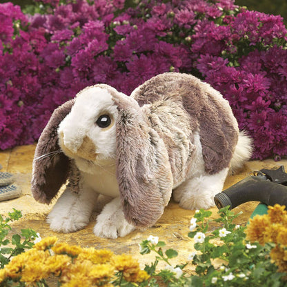 Marionnette à main Hangeared Bunny Baby 3048/ Baby Lop Rabbit Folkmanis réaliste