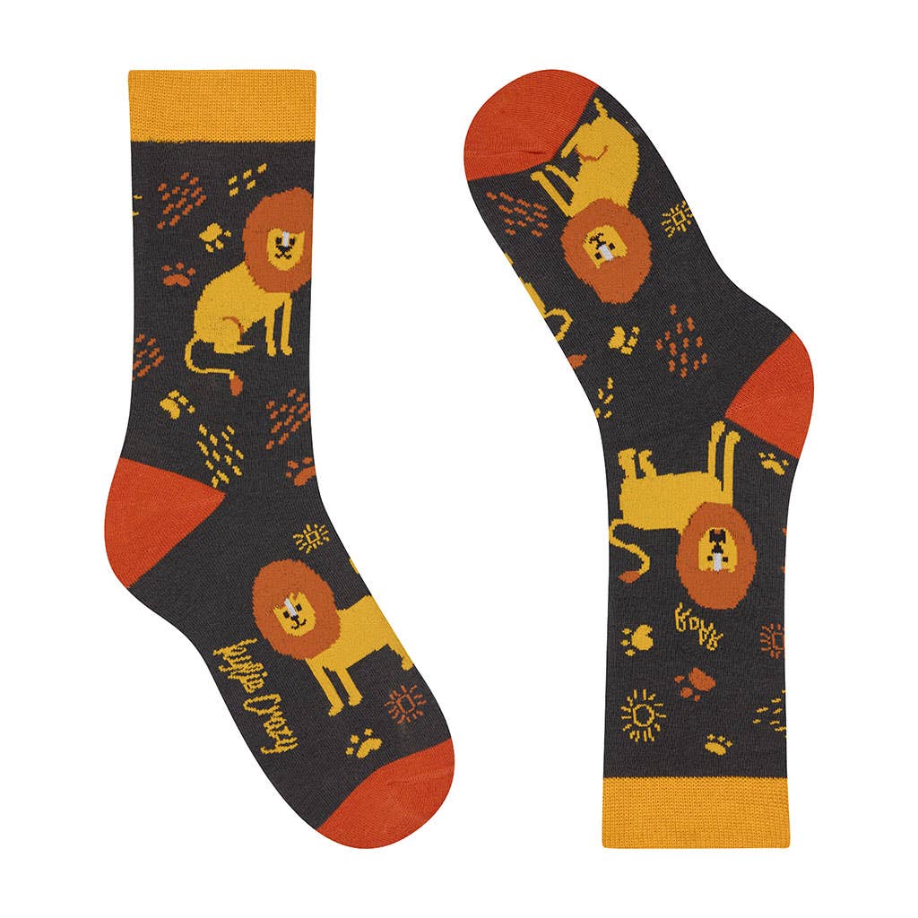 Kindersocken Löwen
