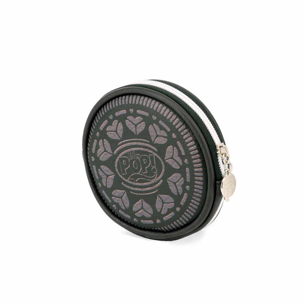Porte-Monnaie Rond Oh My Pop! « Black Cookie » – Brun