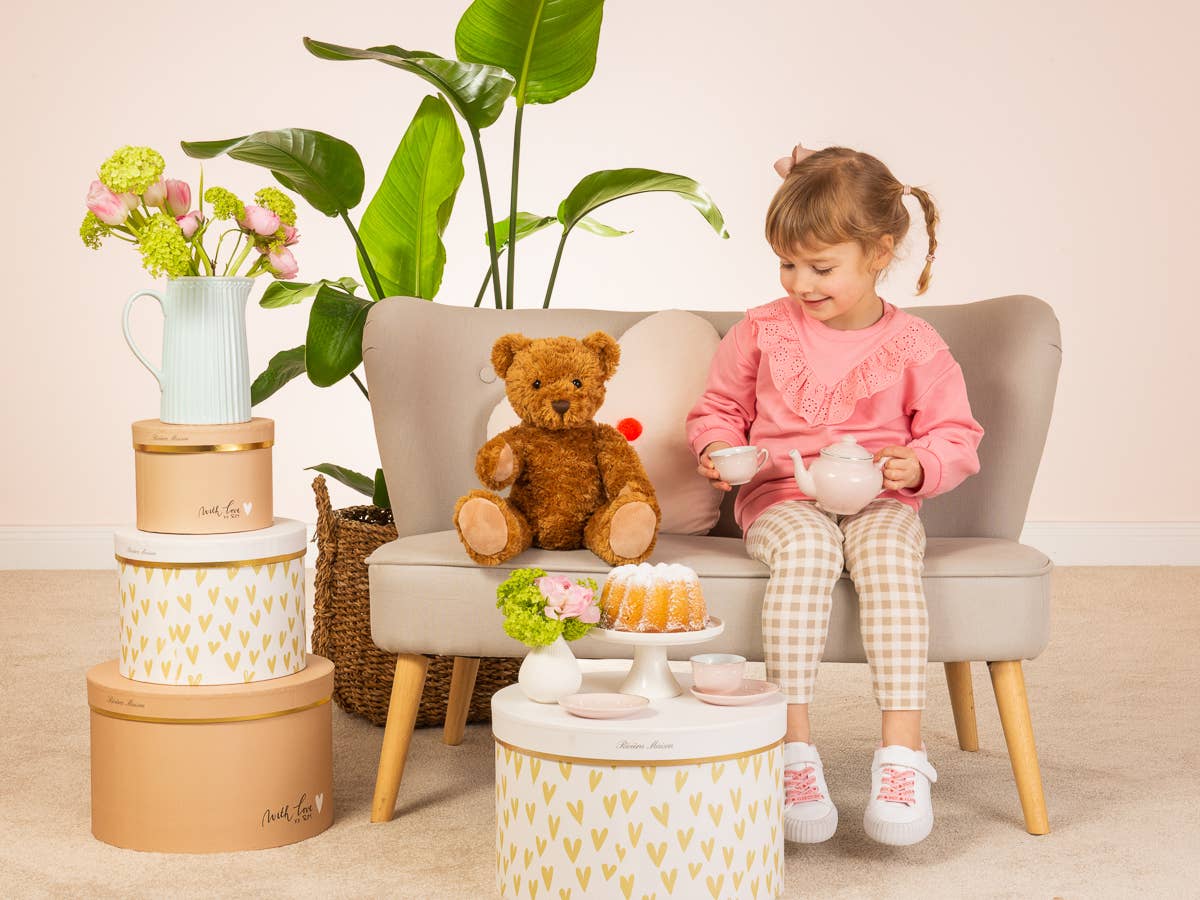 Klassischer brauner Teddybär mit 5 Gelenkpunkten