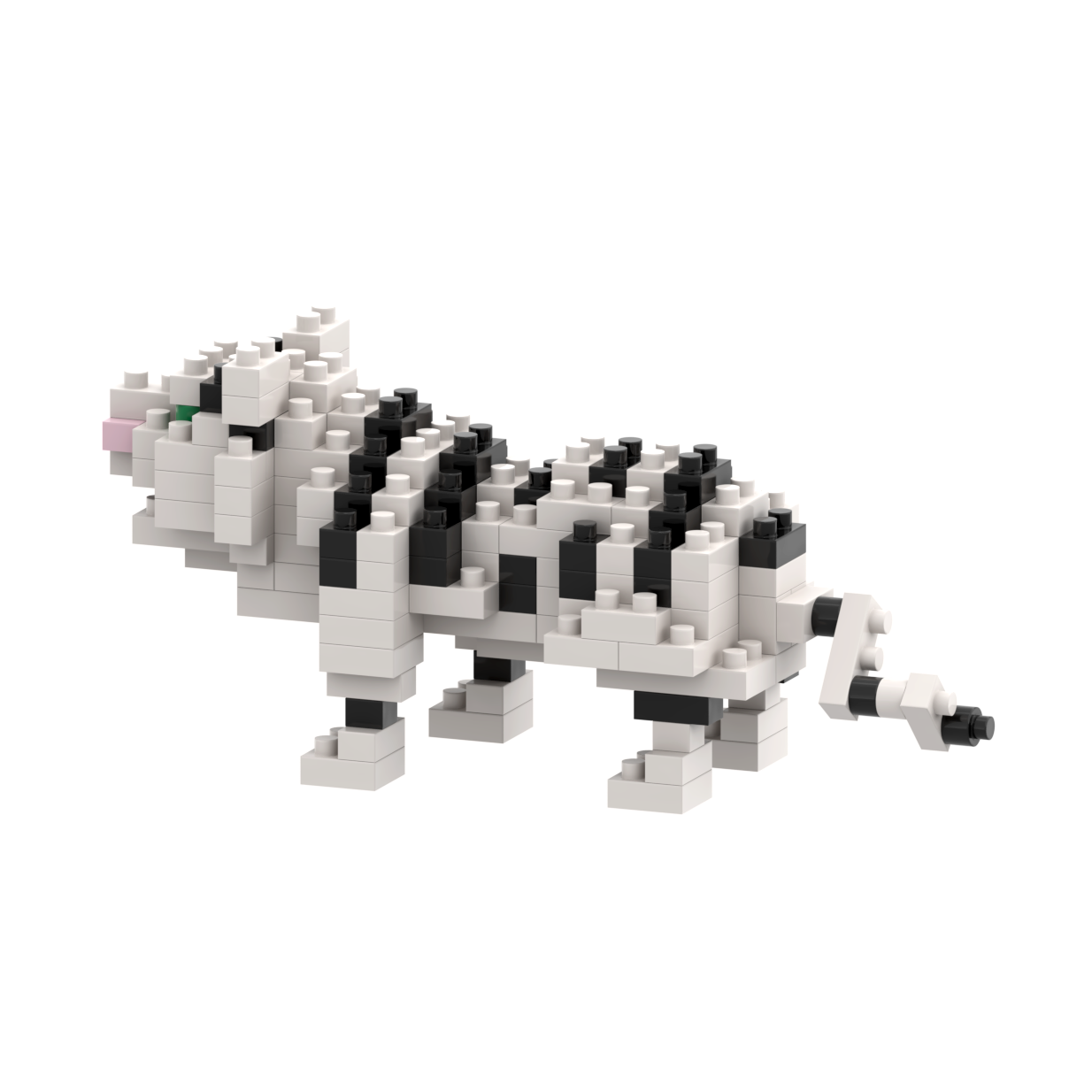 BRIXIES Weißer Tiger