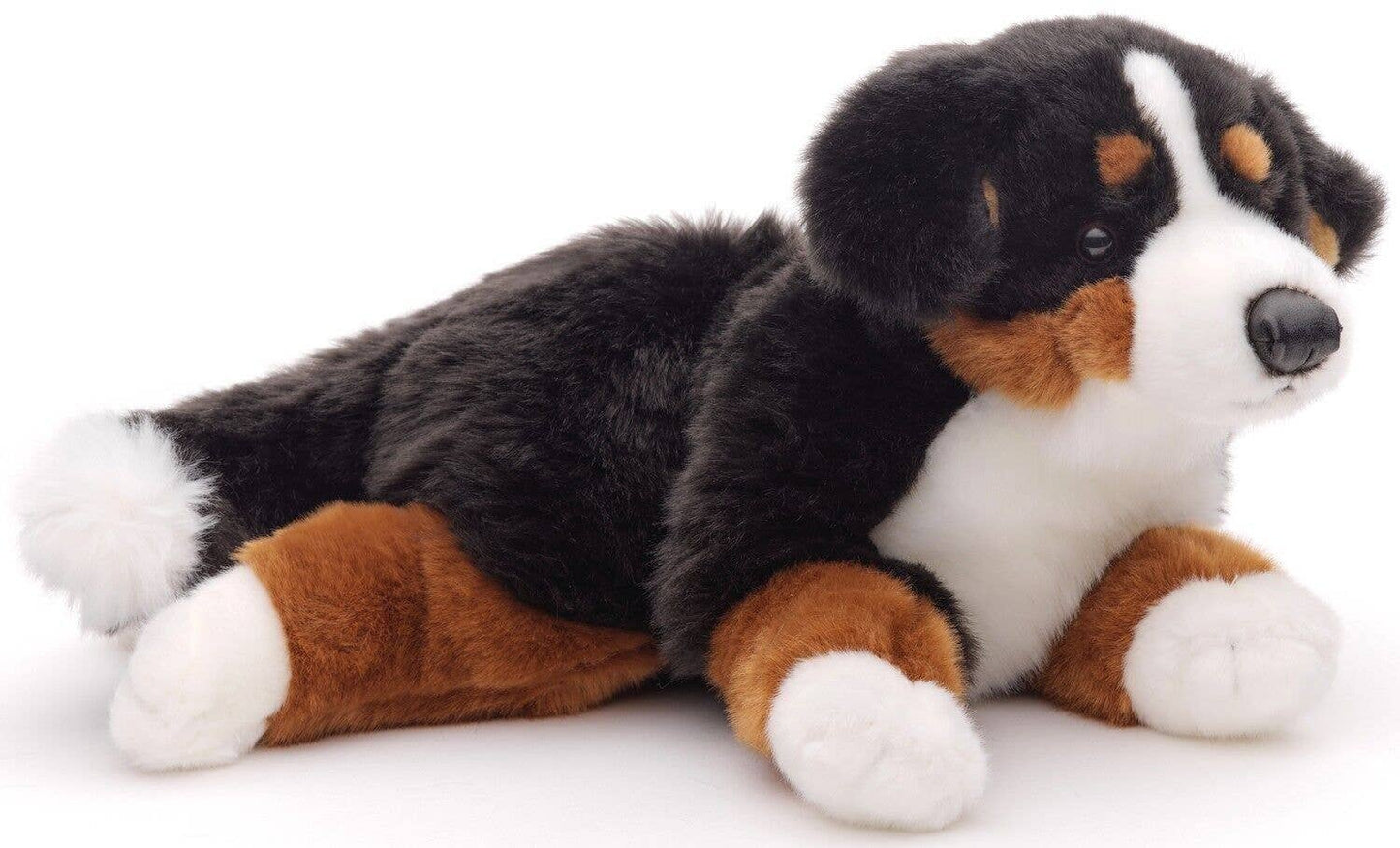 Peluche Bouvier bernois, couché