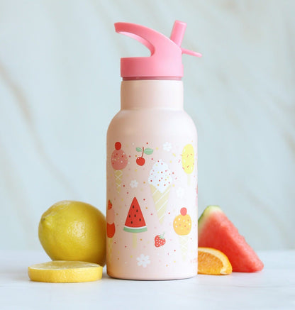 Gourde enfant en inox - Glaces – vue 2 – A Little Lovely Company