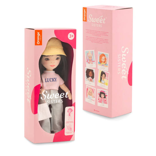 GESCHENKSET: Lilu Jeans Puppe + Schuhe/Accessoires
