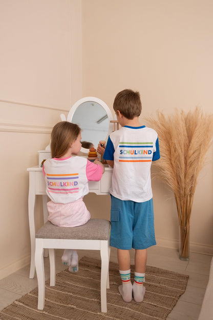 T-shirt Schulkind bleu – vue produit 4