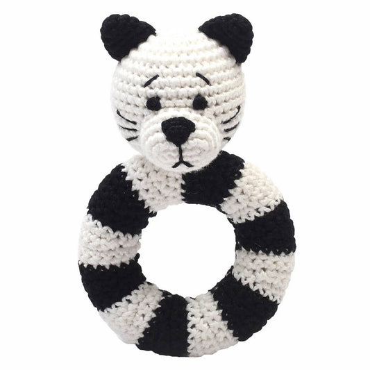 Ring rattle - White cat