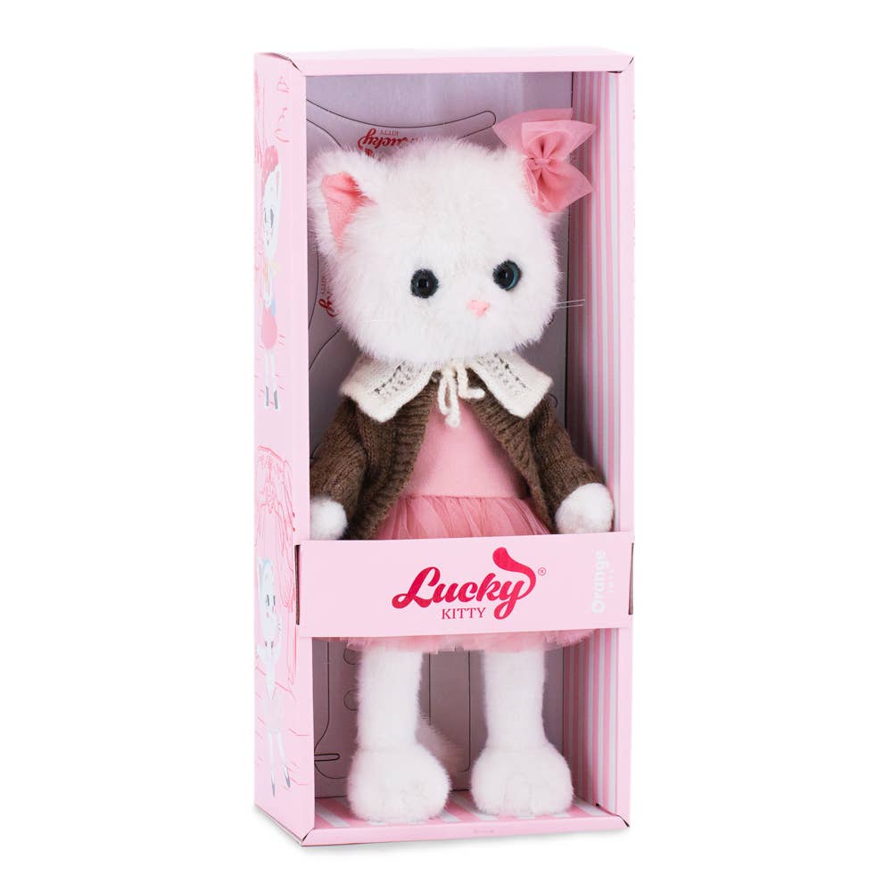 Peluche, Lucky Kitty, Lucky Sophie : Nuit douillette 38 cm 3+