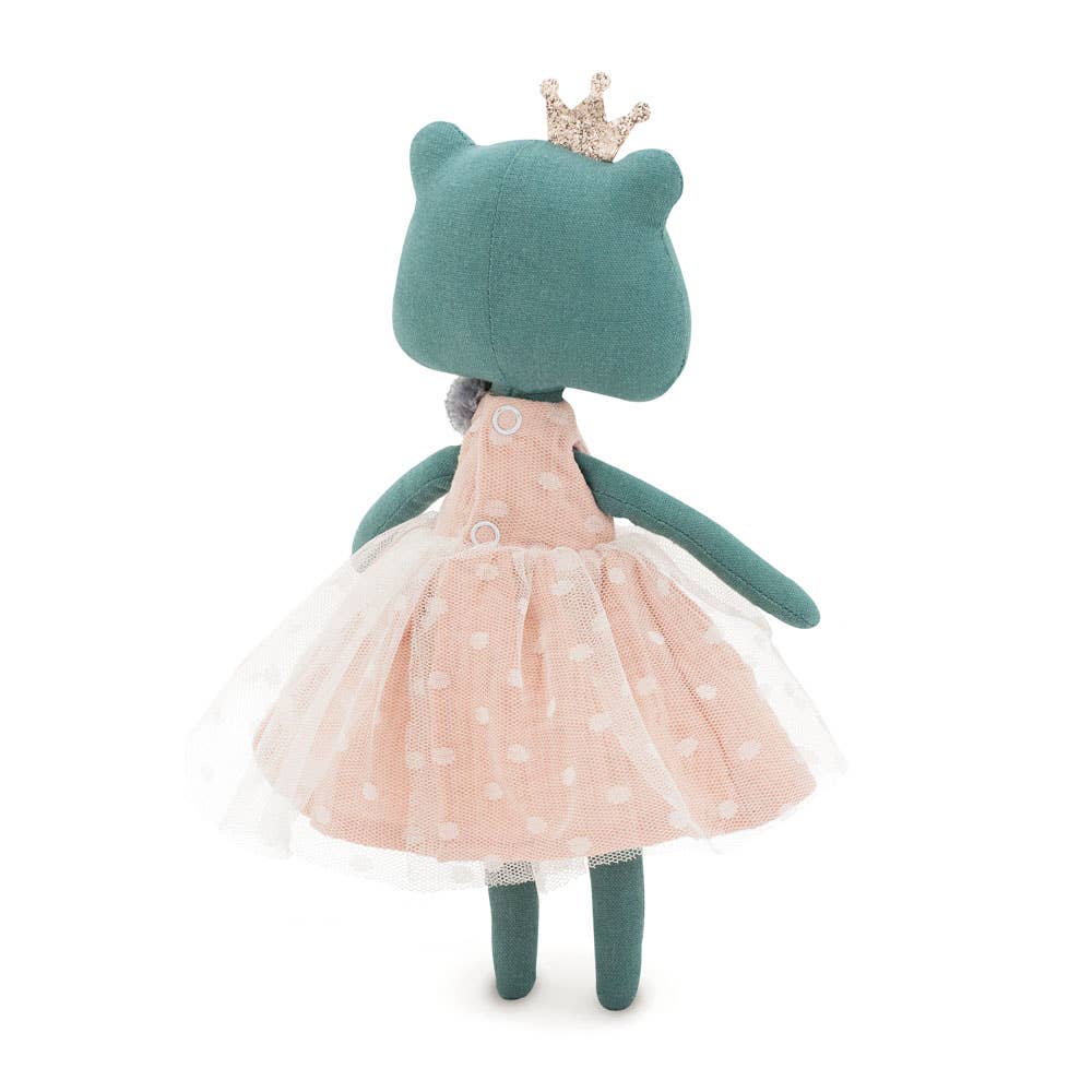 Plüschtier aus Baumwolle, Fiona der angezogene Frosch – 29 cm – ab 0 Jahren