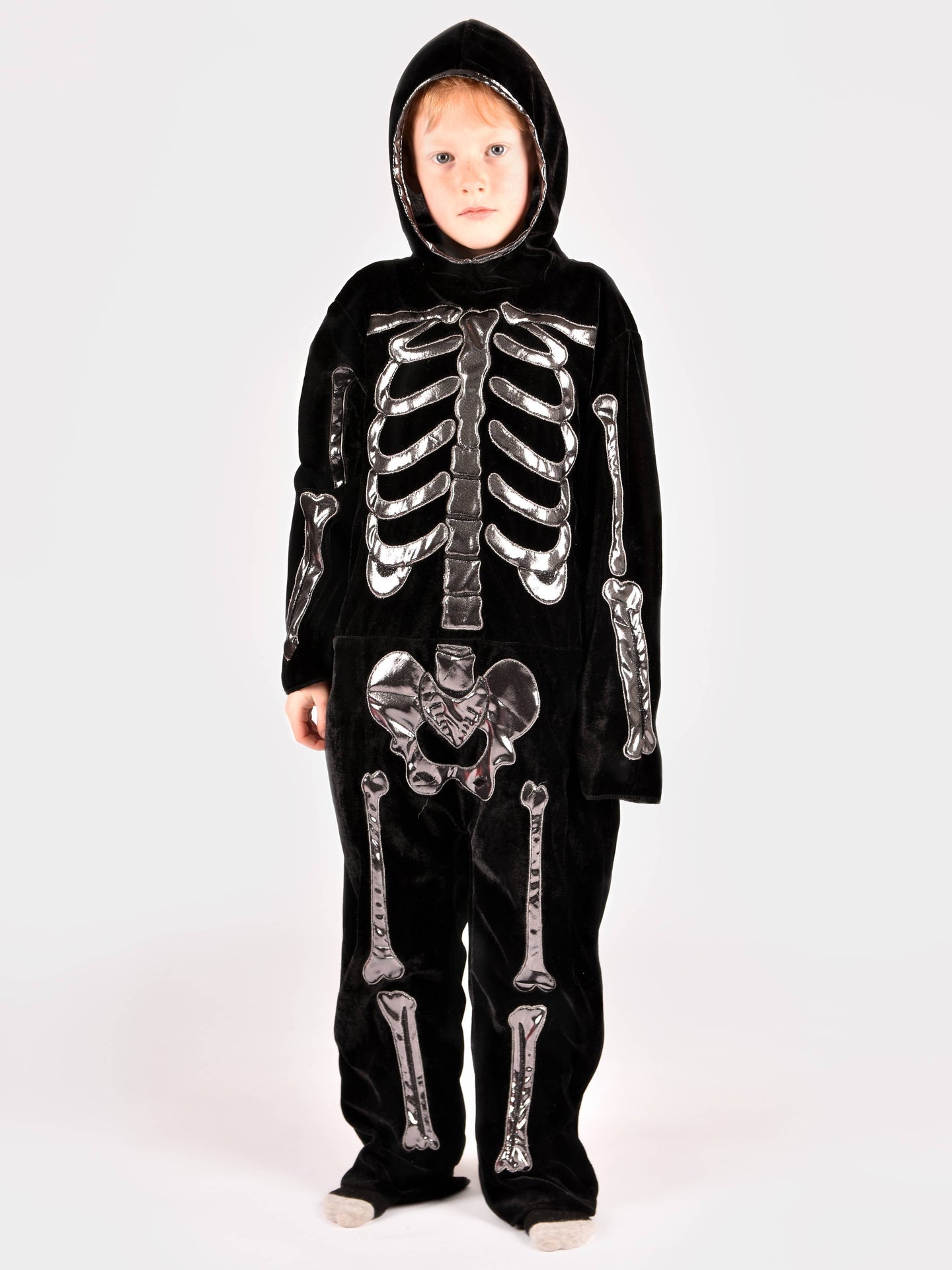 Deluxe Skeleton Costume 110 cm for children aged 4-5 years