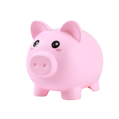Sparschwein aus Metall, rosa