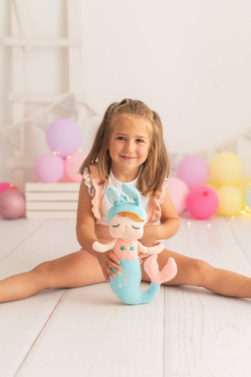 Lili, die Meerjungfrauen-Stoffpuppe – Blau