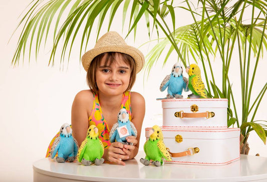 Blaues Wellensittich-Plüschtier