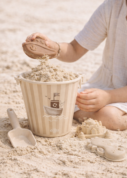 Ensemble de jouets de plage - Bateau rayé